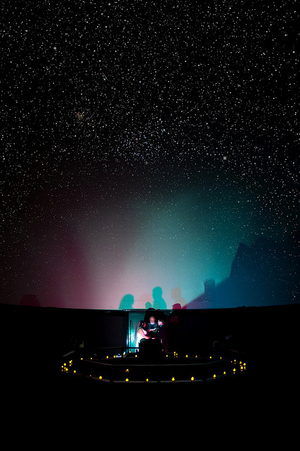 Planetarium Wedding Alter – featured on The Offbeat Bride