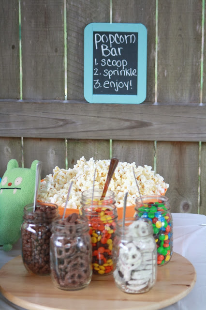 Popcorn Bar – shared by Supermom vs. Me