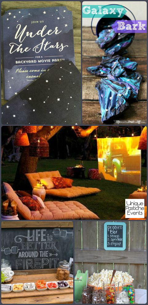 Under the Stars – Backyard Movie Party Ideas
