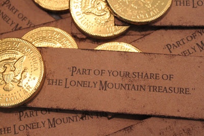 Gold Coin Treasure Favor – shared on Mommy’s Little Peanuts