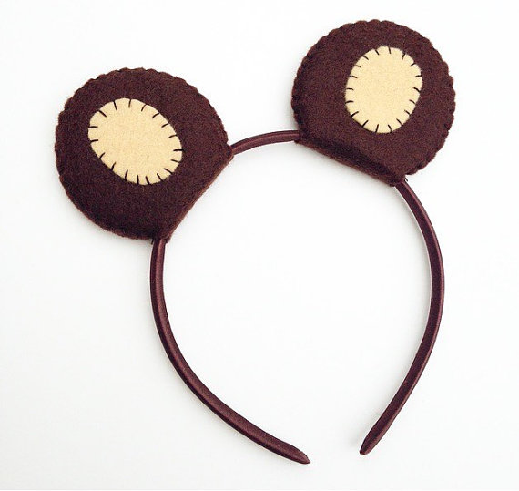 Wool Felt Bear Ears Headband – created and sold by TheThreadHouse on Etsy