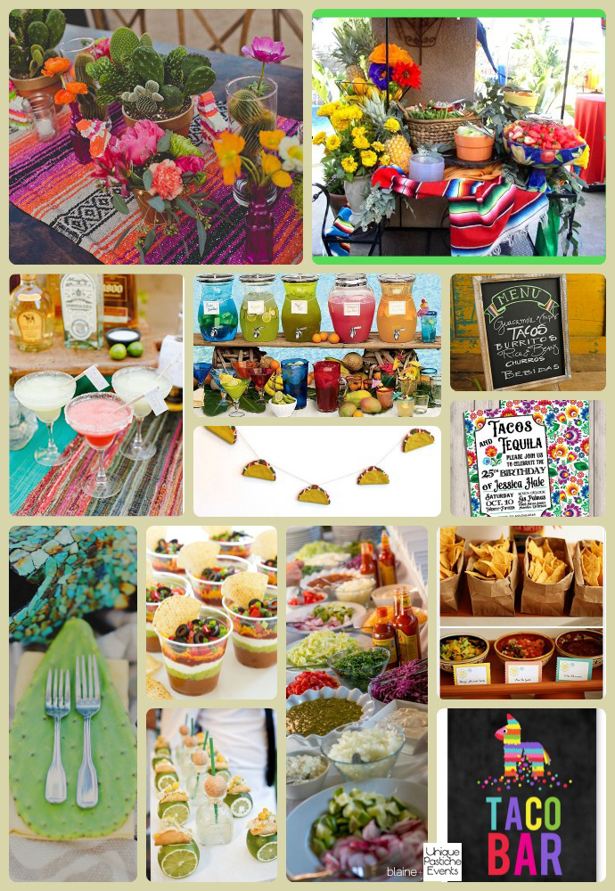 Taco and Tequila Tuesday Party Ideas by Unique Pastiche Events - learn more about this party idea board: https://uniquepasticheevents.com/2015/09/30/taco-and-tequila-tuesday-party-ideas/