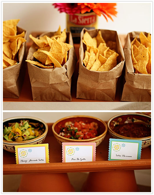 Salsa Bar Station – shared on Paper and Party Love