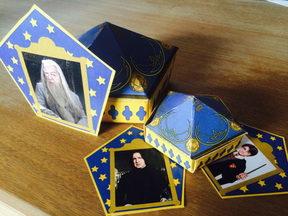 Fold Your Own Harry Potter Chocolate Frog Box with Wizard Cards Printable – created and sold by RockYourWalls on Etsy