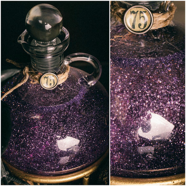 Glitter Potion Bottle – tutorial shared on Scrapbook.com