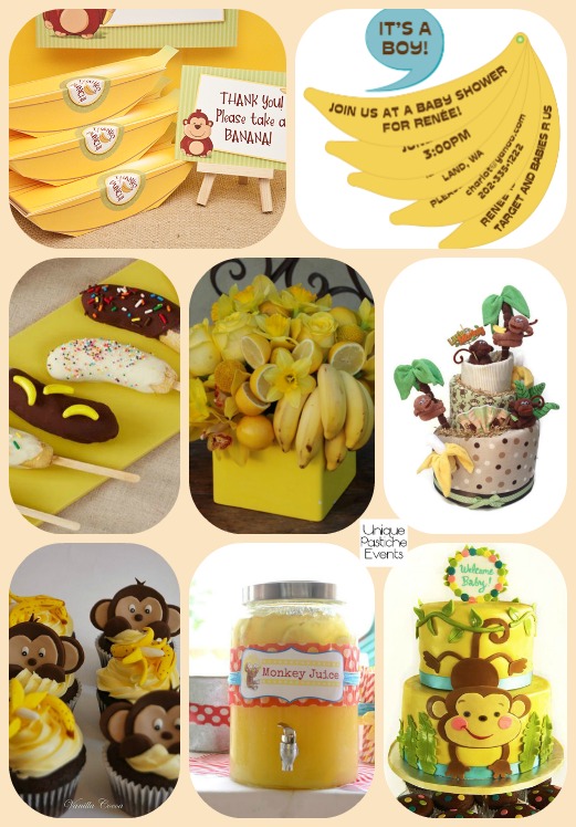 2016 - Year of the Monkey….. and BANANAS - Baby Shower Ideas