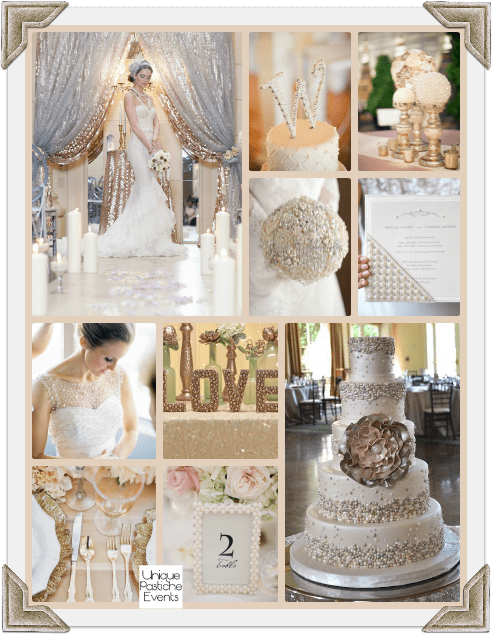 Champagne, Metallic, and Pearl Wedding Ideas