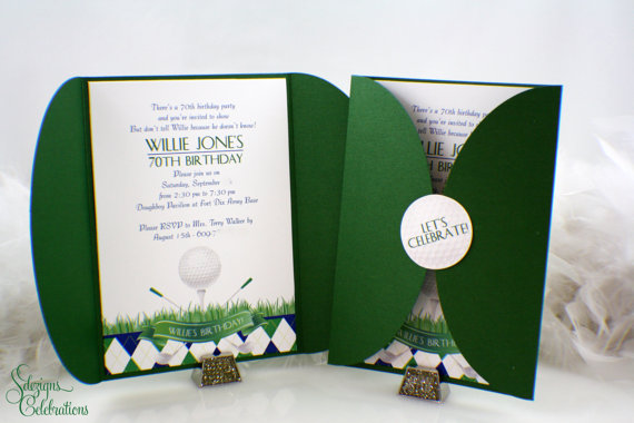 Golf Party Invitations – created and sold by SDezigns on Etsy