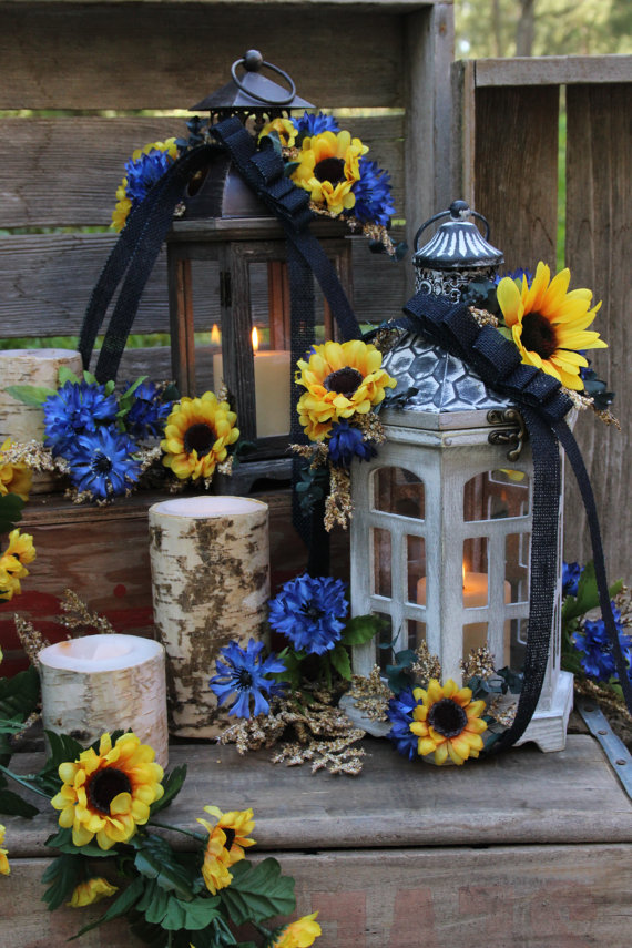 Rustic Brown Weathered Wood and Metal Candle Lantern – sold by LittleBitMyStyle on Etsy
