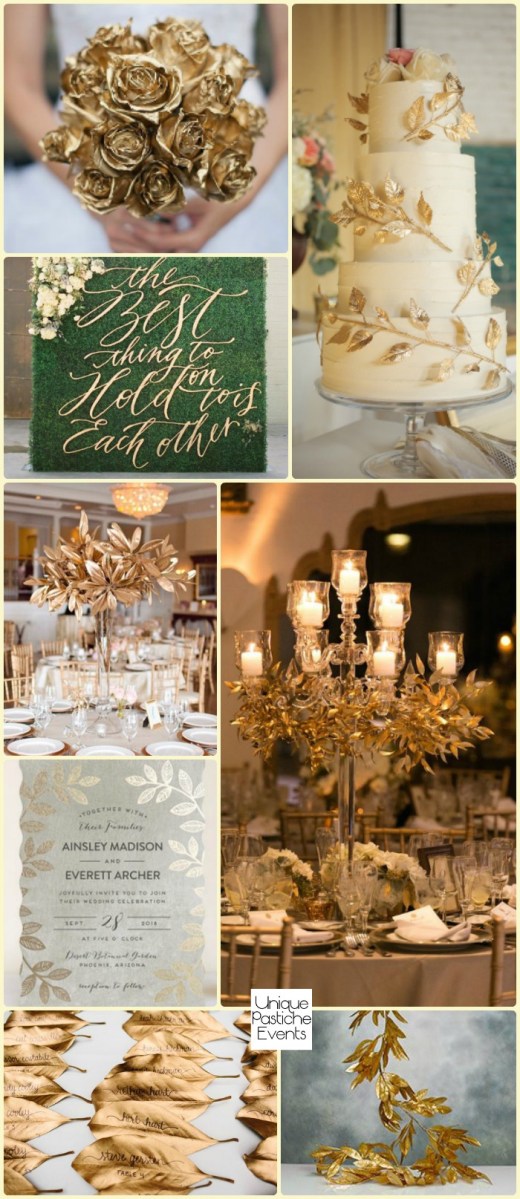 A Gilded Botanical Wedding