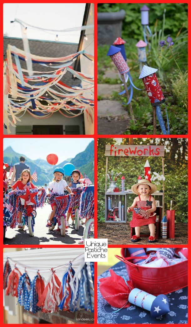 Rockets and Ribbons – Patriotic 4th of July Party Ideas