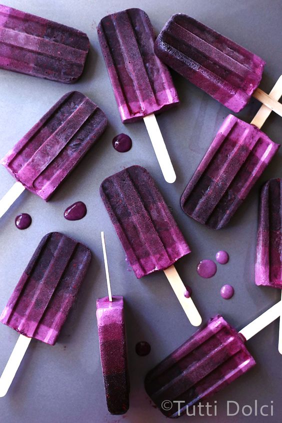 Blackberry Ombre Popsicles – recipe shared by Tutti Dolci, All Sweets
