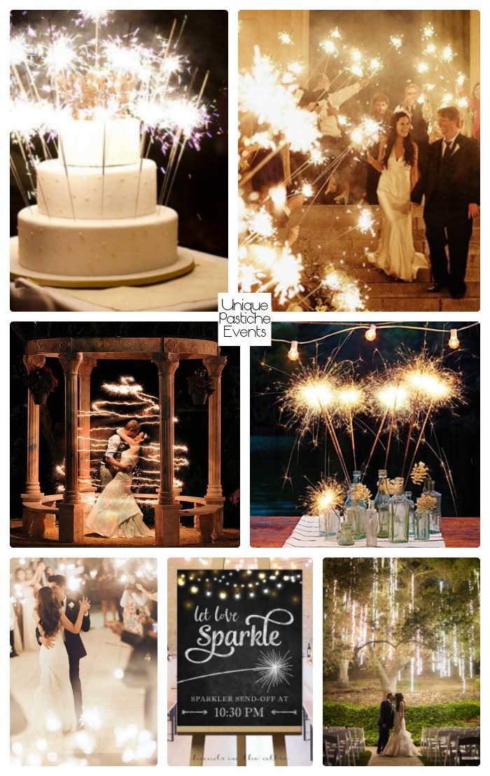 Starry Night Sparkler Wedding