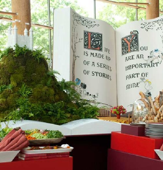 Storybook Event Décor – shared on Design Sponge