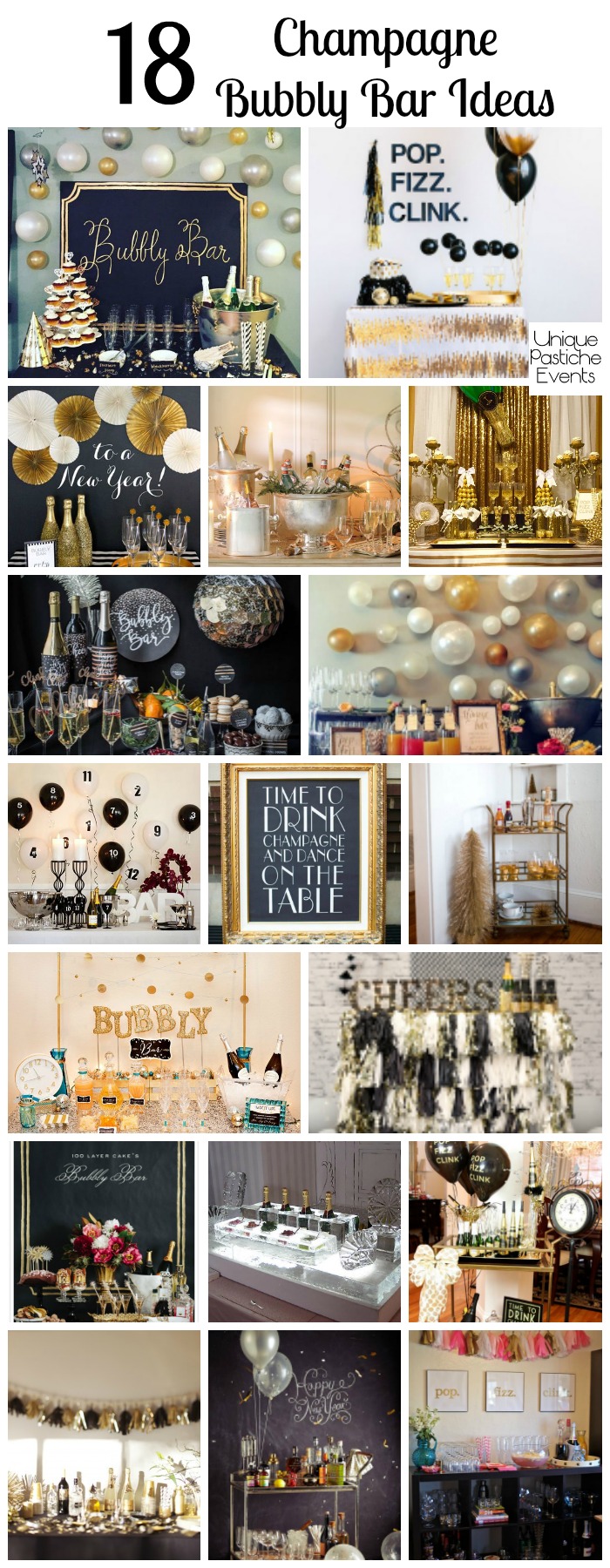 18 Champagne Bubbly Bar Ideas