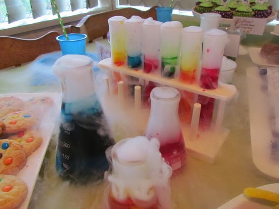 Dry Ice Science Beaker Drink – shared by Penny’s Parties