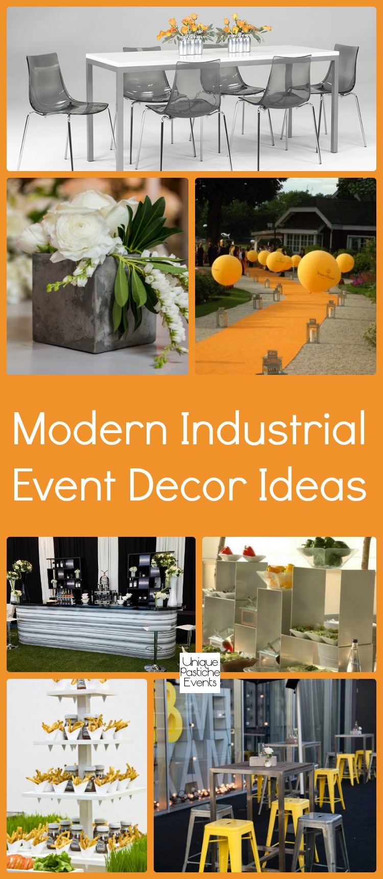 Modern Industrial Event Decor