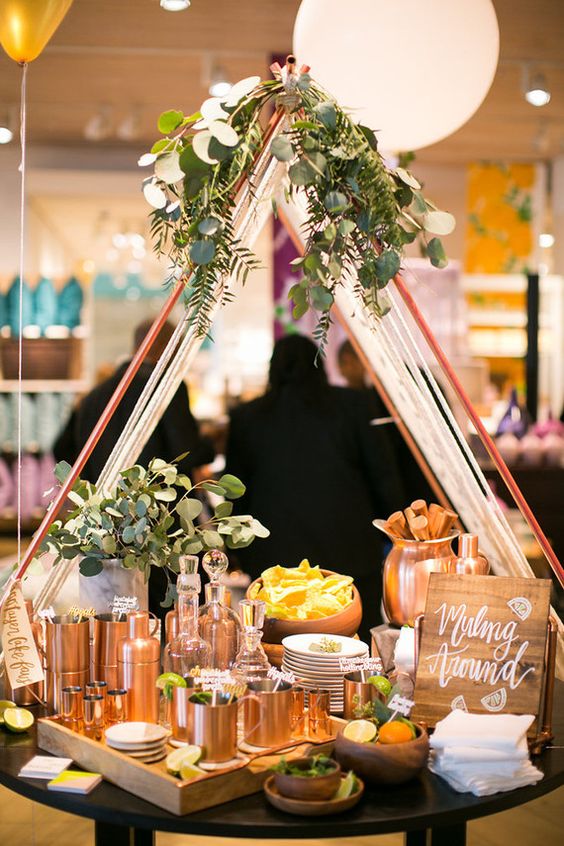 Moscow Mule Copper Bar Station – shared on Salve A Noiva