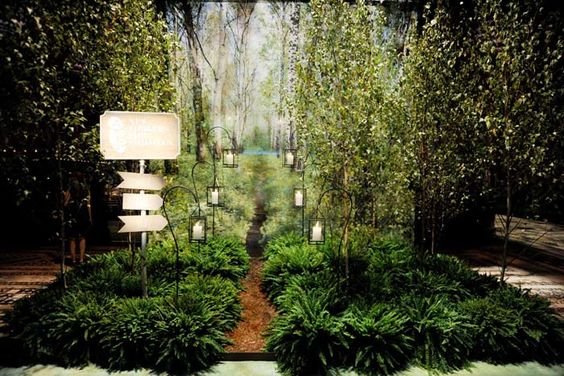 Woodsy Green Forest Patch for Photo Opps – also shared in a roundup on BizBash