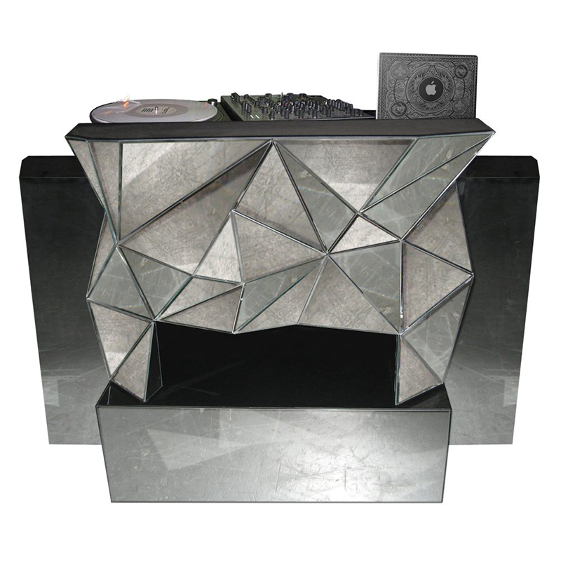 Multi Mirror DJ Booth – available through Revelry Event Designers