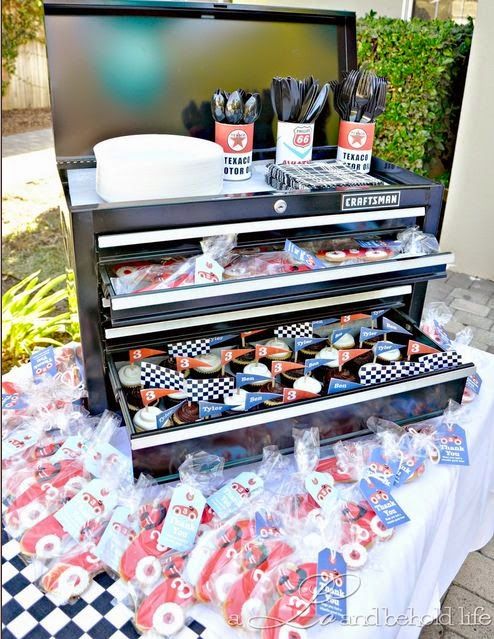 Mechanics Toolbox Party Favors Station