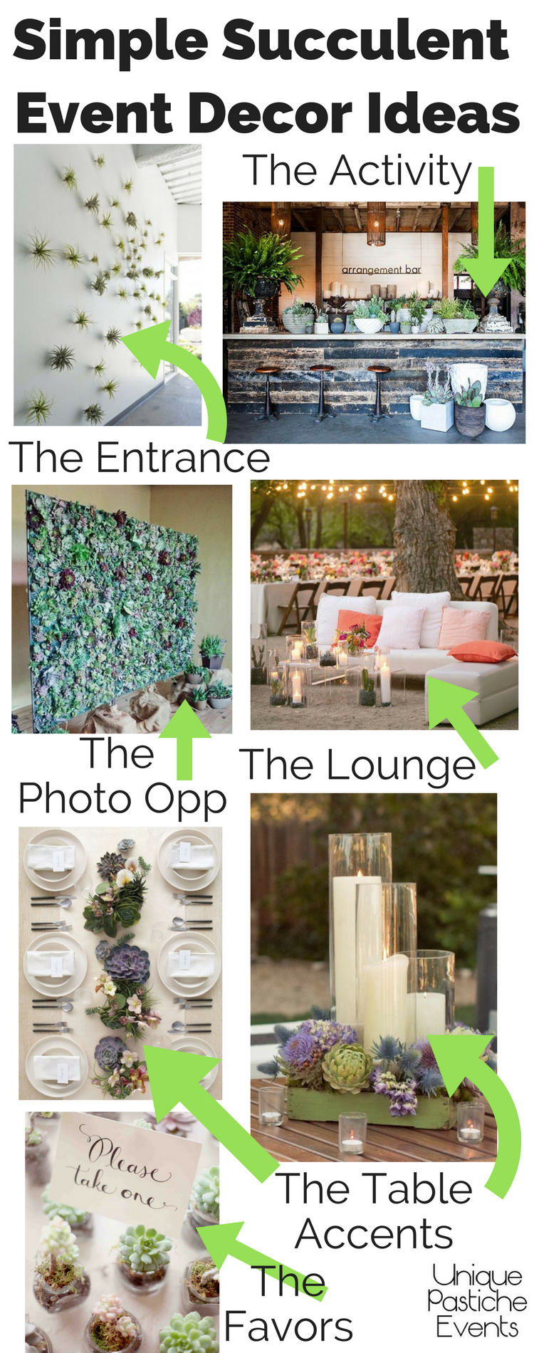 Simple Succulent Event Decor Ideas