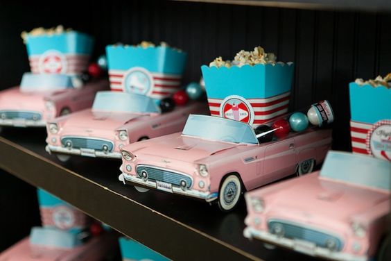 Vintage Car Favor Boxes – featured on Kara_s Party Ideas