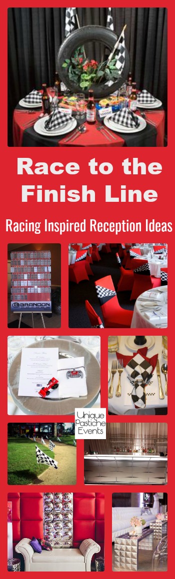 Race to the Finish Line – Racing Inspired Reception Ideas by Unique Pastiche Events